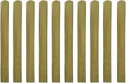 Impregnated Fence Slats 10 pcs Wood 100 cm,Fencing Pickets 9.41KG-312393