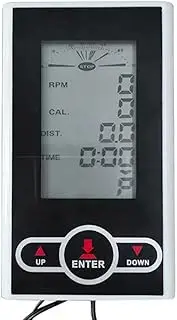 ycezw Cycle Speedometer Analog,Stationary Cycle Computer Monitor with LCD Display | Heart Rate Tracker for Home Gym, Speed Calorie Distance Measurement