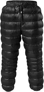 [HEYDHSDC] Outdoor Down Pants Water Wear Hiking Camping Warm Winter Goose Down Pants