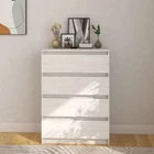 vidaXL Side Cabinet White 60x36x84 cm Solid Pinewood HEE