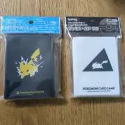 Lot 2 Pikachu ver.1 black & Pikachu ver.2 white Card Sleeves Pro Set 64 JPN