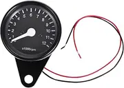 TIDTALEO Modified Motorcycle Gauge with Backlit LED Display Speed for Motorbike Durable and Easy to Install Motorcycle Instrument for Night Readability and High