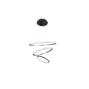 Delessi Marcello LED 3 Ring Aluminium Pendant Light - Tri-Colour