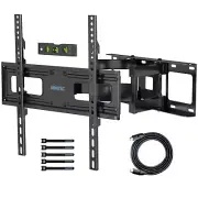 BONTEC Full Motion TV Wall Mount for 23-70" LED OLED OLCD UHD Flat Curved TVs...