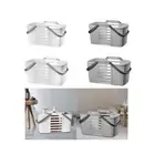 Bath Basket with Drainage Holes Shower Caddy Basket for Pantry Dorm Kitchen