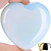 60mm Opal Crystal Heart Large Healing Crystal Stone for Anniversary Wedding