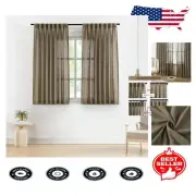 Pinch Pleat Drapes 63” - Stylish Light Filtering Curtains for Multiple Room Uses