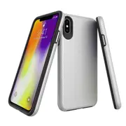For iPhone XS MAX Case, Armor Silver Slim Shockproof Protective Phone Cover