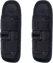 2Pack Tactical Flashlight Pouch Holster 360 Rotatable Flashlight Holder Case US