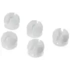 6Pcs with Suction Cup Toothbrush Holder White Toothbrush Hanger Bathroom