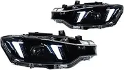Car Headlights Compatible For BMW F30 F35 LED Headlight 2013-2019 Headlights 320i 325i DRL Turn Signal High Beam Fangs Style Projector Lens(For 16-19 LED)
