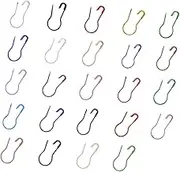 SEWACC 100pcs Assorted Color Gourd Bulb Safety Pins for DIY Crafting Sewing and Dressmaking Durable Stitch Markers for Tagging and Laundry Use