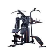 Powertrain Multi Station Home Gym 150lbs Weights Punching Bag