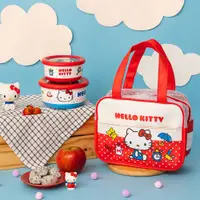 在飛比找誠品線上優惠-HOUSUXI三麗鷗Hello Kitty兒童餐袋三件組