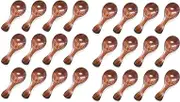 Small Wooden Spoon, 20PCS Ice Cream Salt Spoons Honey Coffee Tea Sugar Salt Jam Mustard Spoons Round Spoon
