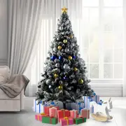Christabelle Snow-Tipped Artificial Christmas Tree Xmas Decorations 2.4m - 1500 Tips