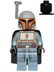 LEGO® Minifig sw1077 - Mandalorian Tribe Warrior - Female, Black Cape