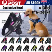 Personalized No Pull Dog Harness with Custom Name Phone Number Patch Reflective
