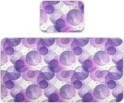 Cooling Baby Mattress Pee Training 28" x 52" Ultra Soft Poster Style Polka Dots Purple Mattress Protector Pads for Baby&Toddler