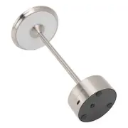 US (Silver)Cordless Table Lamp Rechargeable 2000mAh 3 Levels Brightness Portable