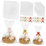 50pcs Cellophane Bags 3 Sizes Cellophane Wrap for Gift Baskets 100 Piece Set