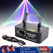500mW RGB Laser Beam Projector Light DMX Scan Disco Party Show Stage Lighting