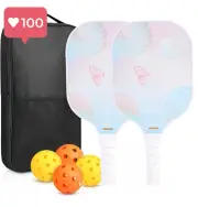 Franklin Sports X-40 Pickleballs & Paddle Set – 2 Rackets Balls & Bag - USAPA