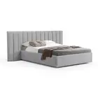 Ralph Wide Base Queen Bed Frame - Spec Grey with Storage
