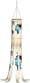 Halloween Garden Abstract World Map Windsock Lights Halloween Lighted Windsock for Patio Yard Pathway Party Decor