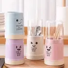 Transparent Chopsticks Storage Rack Plastic Storage Rack Kitchen Tableware