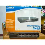 非新品 友訊 D-LINK DES-1024D 交換式 集線器 24埠10/100MBS