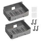 Kitchen Gadgets Organizer Shower Caddy Hook Design Shower Soap Dish for Bath