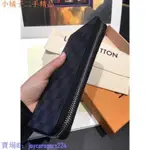 二手 LOUIS VUITTON LV N63095 棋盤格 男用 男款 拉鍊長夾 男夾現貨