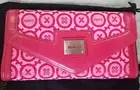MIMCO LEATHER FABRIC MEMOIR XL WALLET CLUTCH POUCH IN SCHIAPARELLI HOT PINK new