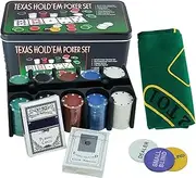 Poker Chips Set, Poker Set | Wear-Resistant Multi-Functional Professional Game for Craps Home Parties and Entertainment Activities