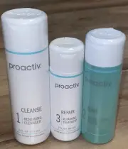 PROACTIV 3 STEP ACNE TREATMENT CLEANSE TONE REPAIR SEALED