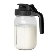 32oz Glass Breastmilk Pitcher Dishwasher Safe Wide Mouth Jar for Easy Transfer Cleaning