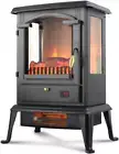 Freestanding Portable Electric Fireplace Heater Stove W/Remote Control