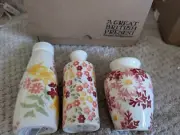 New Emma Bridgewater WILD DAFFODILS set of 3 vases mustard ink pot milk bottle