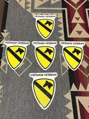 AR-2248 1st Cavalry Div Vietnam Crest Army Car Bumper Sticker Window Decal Lot 5
