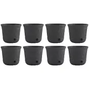 Suncast 14'' x 12" Decorative Hideaway Garden Hose Storage Pot, Gray (8 Pack)