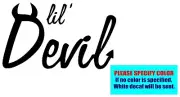 Lil Devil #081 Vinyl decal sticker Graphic Die Cut Car Truck Window Bumper 7"