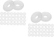 ERINGOGO 2sets Bracelet Bracelet Positioning Beads Drain Rack Sinks Plug Ring Gaskets Bracelet Gaskets Necklace Gaskets Bracelets Finger Ring Holder Modified Trailer Lights Rubber 100pcs*2