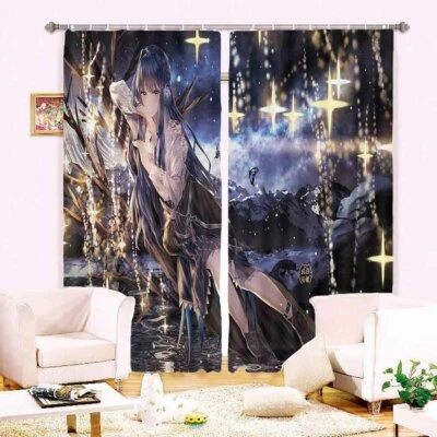 Ice Cream Texture Light 3D Curtain Blockout Photo Printing Curtains Drape Fabric
