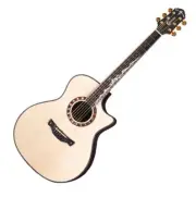 Crafter KML-0038 Noblesse GAE Jumbo Cutaway Ebony Natural Gloss Acoustic Guitar