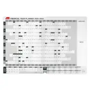 2025 2026 Sasco Financial Year Wall Planner With Pen Kit Calendar 870x610mm NEW