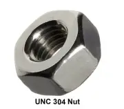 Qty 30 Hex Full Nut 6-32 UNC Imperial Stainless Steel SS 304 A2 70