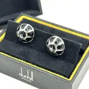 Rare Dunhill Cufflinks D Logo Silver Color