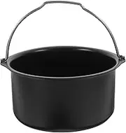 FIXOSHEE Non-Stick Air Fryer Baking Pan Versatile Oven Basket for Frying Baking Roasting Space-Saving Design for Kitchens and Gatherings