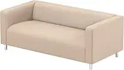 Sofa Pro The Klippan Loveseat Cover Replacement is Custom Made Compatible for IKEA Klippan Loveseat Slipcover, A Sofa Cover Replacement. Cover Only Medium Polyester Beige